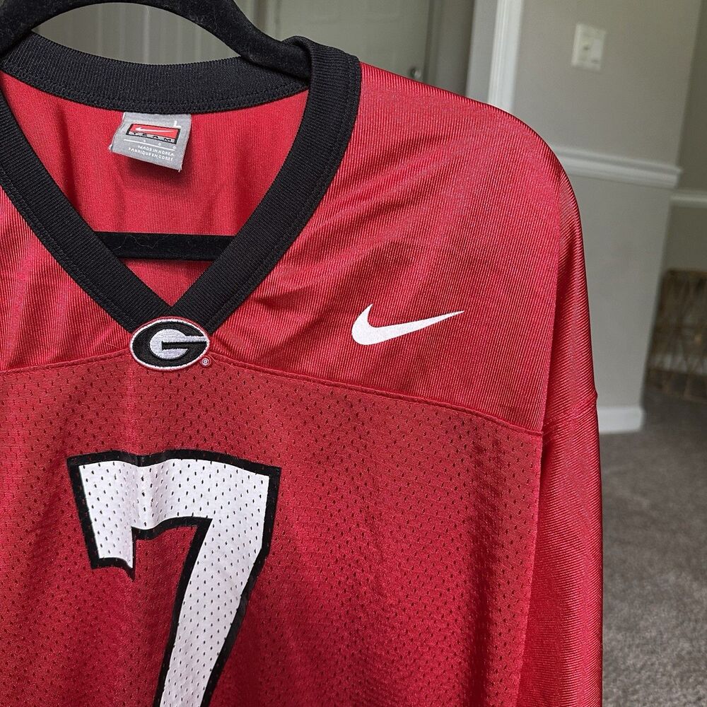 Georgia Bulldogs Nike #7 Matthew Stafford Men Jersey - Red Size Large - Picture 11 of 11